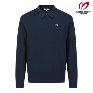 마스터바니  (411D3SR209) 남성 레터링 포인트 칼라 니트