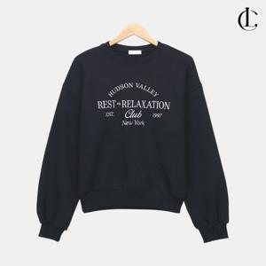 엘케이트 여성 긴팔티 루즈핏 레터링 로고 스웨트셔츠 맨투맨 캐주얼 티셔츠 LID003