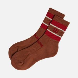 M 윌슨양말 LQC W243006GSO78-CML 유니 스트라이프 미드 삭스