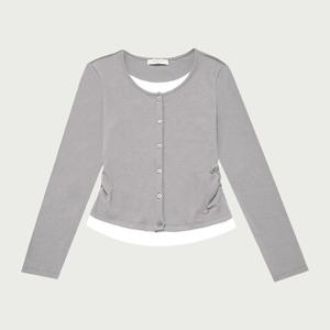 여성 웨일 슬림핏 가디건 레이어드 티셔츠_057(10530-131-613-45)