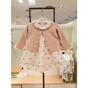 [압소바] (핑크) 25FW 루비 니트가디건 원피스세트 (A2725108)