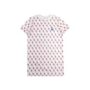 MLB 여성 모노그램 반팔 원피스 3FOPM0133-07CRS