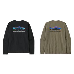 파타고니아코리아 37574Q7 멘즈 롱-슬리브드 홈 워터 트라우트 리스판서빌리-티 JD