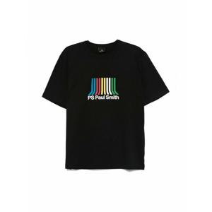 [PAUL SMITH] 라프리마 남성 크루 넥 티셔츠 위드 프린트 M2R220XTP540879 블랙 /8