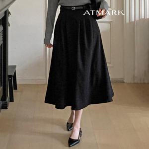 ATMARK 포멀핀턱플레어스커트_AA56SK022G