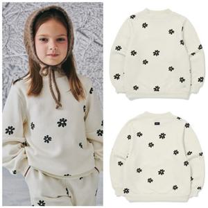 빈[BEEN]HP BZ68TS02IV 플라워 패턴 아이보리 맨투맨 티셔츠PG