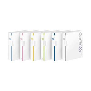 문화 클리어화일 100매 F526A-7 하늘/케이스 (1개)