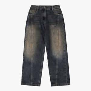 더데이걸 사선약기모빅와이드데님청바지TGTJ25W02