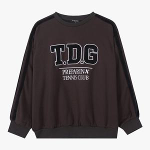 더데이걸빅 로고 박시 맨투맨티셔츠TGMA25T06