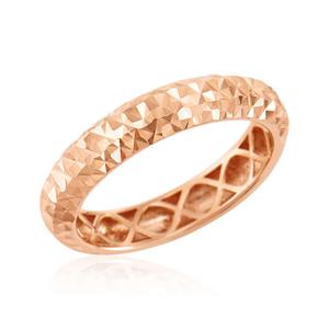 [비앤비골드] 14K 라운드 글로우 스타컷팅 올밴드 할로우링 반지 KNR42144