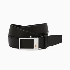 [헤지스ACC] 블랙 음각로고 소가죽 벨트 HJBE6E700BK