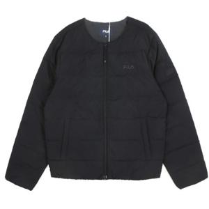 M 휠라패딩 KQC FS2DJG4101U-BLK 베이직 경량 U넥 패딩