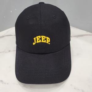 [지프]JP0GCU399 지프 대문자 옐로 자수 모자 볼캡 2023년 블랙