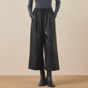 [매긴]페이크 레더 스트링 팬츠_PBMF5W1PT7051