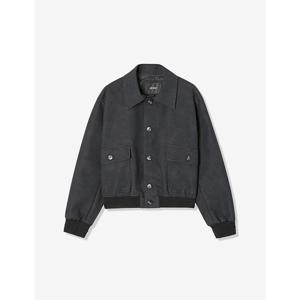 [애드호크]여성 인조가죽 크롭 점퍼(HB2LE51)A