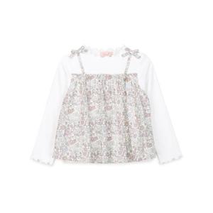 더센트럴 페리미츠 TC01 플라워 뷔스티에 티셔츠 P2542T159