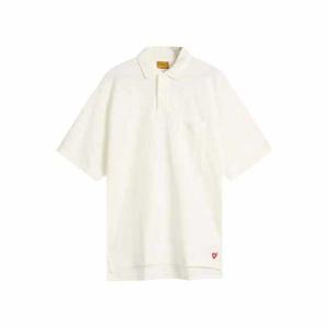 휴먼메이드 빅 폴로 반팔 티셔츠 화이트 HM29CS025
