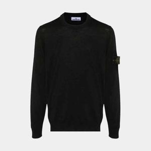 스톤아일랜드 남성 와펜 패치 울 니트 블랙 8115510C4 A0029