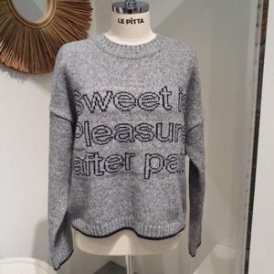 르피타 HC06 국내생산 스위트 라운드 니트(그레이) L254BSWA14