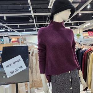 밀스튜디오 DP02 허리옆트임 니트목티 LRBKTV100