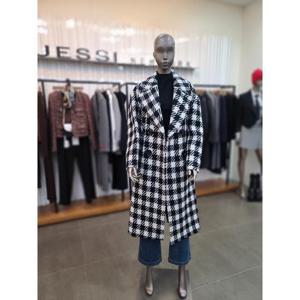 제시뉴욕 세이브존05 더블 체크코트 DDB-SZNSHL1170BKM