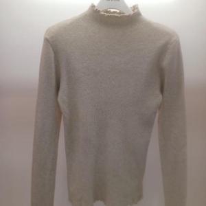 Latium HC06 띠뜻한 레이스 반목폴라 세로골 쫄 니트티 T2543sw04B