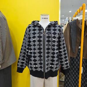 르피타 DP01 아가일집업후드 L254BKTC10