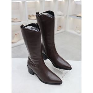 [코디엘루]웨스턴 청키힐 여성 캐주얼 롱부츠 6cm CDSP100575-1