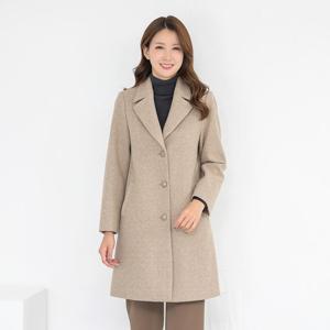 [모슬린]엄마옷 울 누빔 카라 무지 정장 반코트 510FGH095 마담/