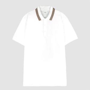 버버리 피어슨 TB 반팔 폴로 티셔츠 화이트 8084018 A1464
