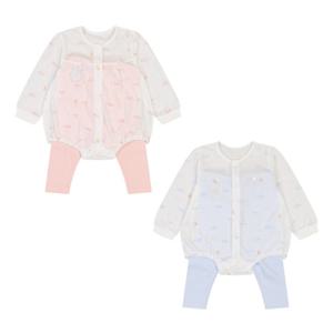 [압소바] [임신 출산선물] 요미 바디슈트 (바지포함) 2종택1 (A1110602)