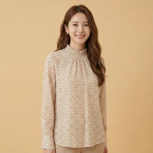 [꼼빠니아]패턴 루즈 블라우스-CW23BB1102005B