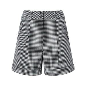 [헤지스골프]여성 체크 기모 롤업 숏팬츠 HWPA5D714