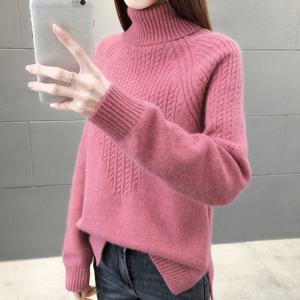 [올리비에스클로젯] 소프트 꽈배기 목폴라 니트_O2211KN180D