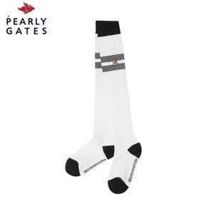 [파리게이츠] 여성 스마일 자수 프레피 배색 니삭스