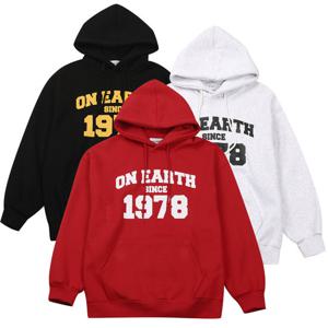 [모로엠]멘즈 프린팅 오버핏 기모안감 후드 맨투맨 RM-TSK-Q015