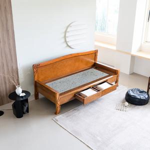 현대의료기  100SF 서랍 온열 그린팔보석 돌소파