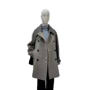 [숲]카라탈부착 중기장 모직코트  SBAHC31Q