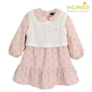 [모이몰른]유아 엘라조끼 원피스(+베스트 세트) M224OPG46P