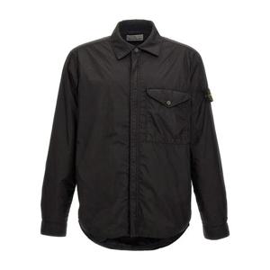 스톤아일랜드 크링클 랩스 나일론 오버셔츠 8115Q0123V0029