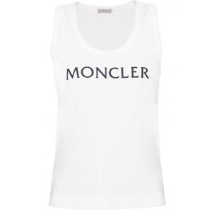 몽클레어 로고 여성 탱크탑 티셔츠 화이트 8p0000189a0d-033