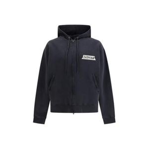 발렌시아가 후드 티셔츠 850338TTVL7 1041 BLACK