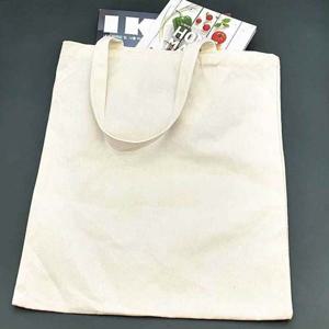 무지 캔버스 가벼운 토트백 에코백 베이지 세로 L