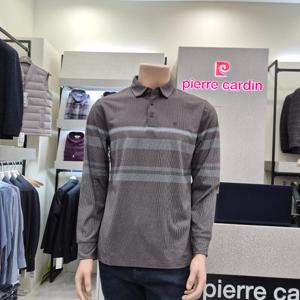 [피에르가르뎅]프린트스트라이프 제천카라 티셔츠 POTS4404-86