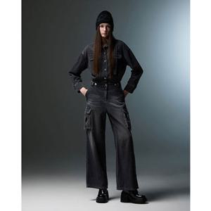 [에고이스트] ER4DP161 코듀로이 포켓 점프수트 데님팬츠 (25년 겨울)