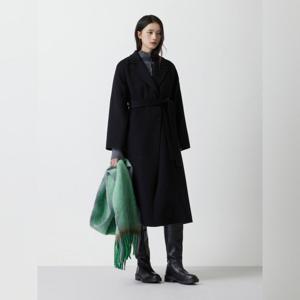 [쥬크]울 블렌디드 벨티드 플레어 코트 (Z254MSG555)