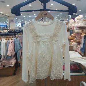 치크 sh06 자수 스칼럽 에이프런 티 CKLA26280