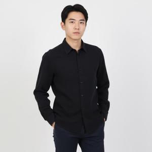 J.LINDEBERG SLIM LS COMFORT TENCEL SHIRT (FMST10241-9999) (남성 슬림 롱슬리브 컴포트 텐셀 셔츠)