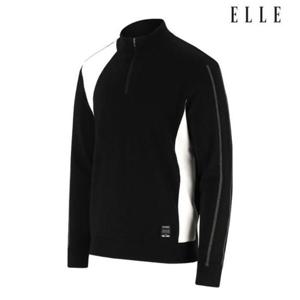 엘르골프 세이브존01 남성 우븐 배색 방풍 반집업 스웨터 6J73451 199