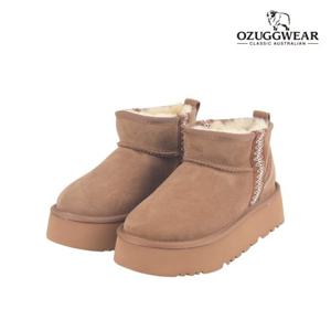 [오즈어그웨어] 어덜트 시드니 플랫폼 울트라 미니부츠 브라운 OZWCF4TSSF11